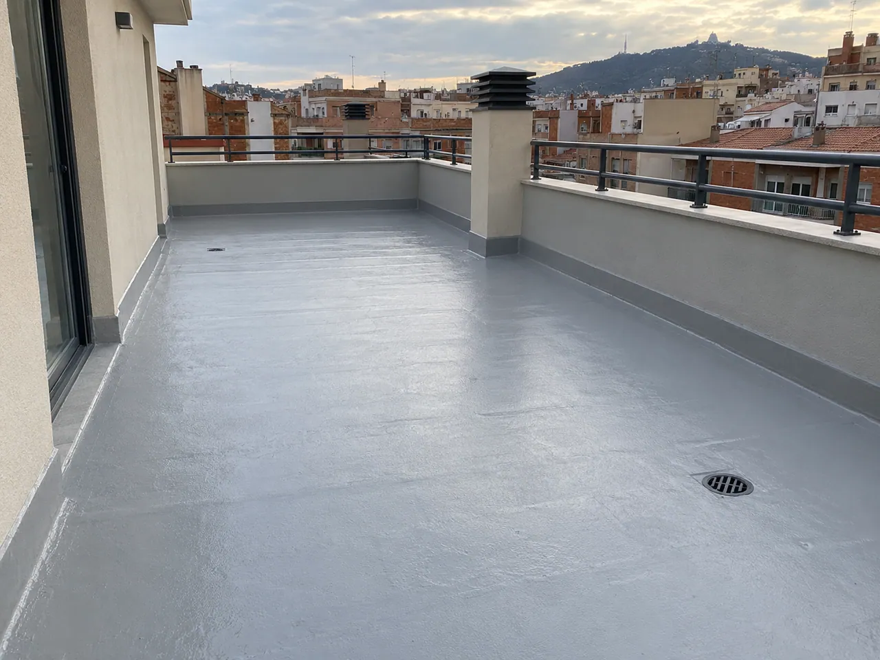 Exemple il·lustratiu d’una terrassa amb impermeabilització